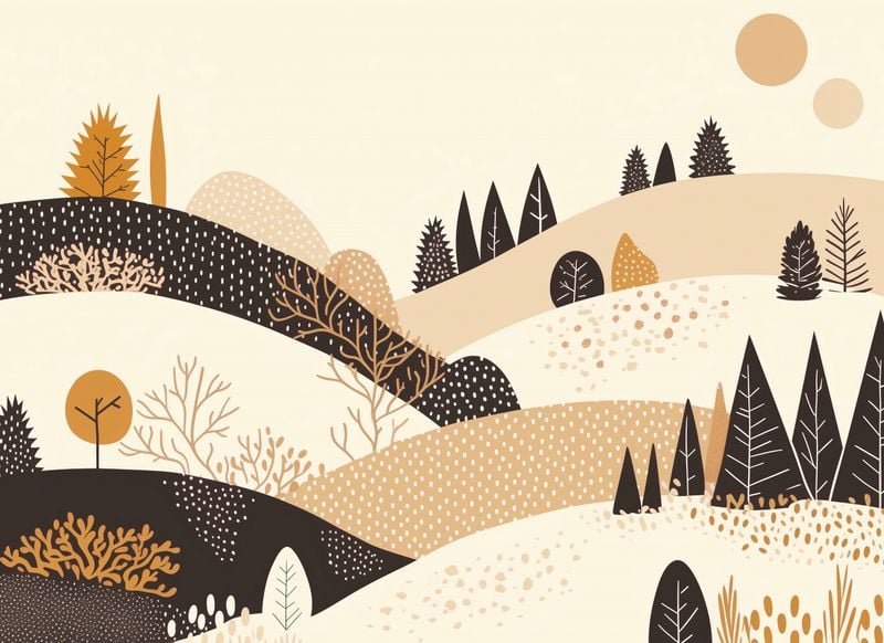 Plakat 55x40cm Jesień w Wzgórzach zdjęcie 1