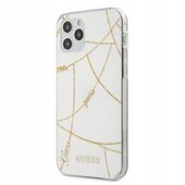2 x ETUI GUESS GOLD CHAIN KOLEKCJA BIAŁY CASE DO IPHONE 12 PRO MAX
