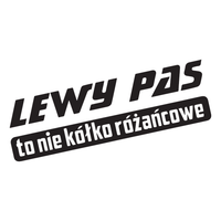 Naklejka LEWY PAS na auto samochód WYTRZYMAŁA FOLIA SAMOCHODOWA 10 cm