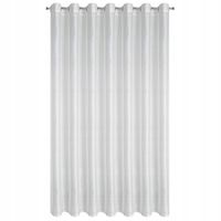 Firana gotowa na przelotkach SIBEL 300x250 Eurofirany biało/srebrna
