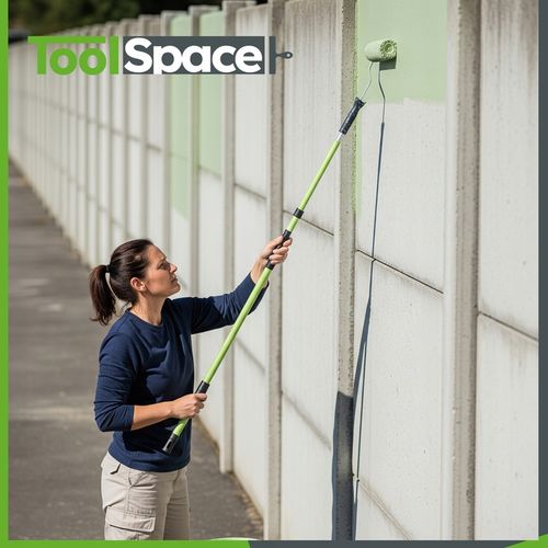 WAŁEK MALARSKI 25cm Zestaw do malowania Ścian i Sufitów Kij teleskopowy PL na Arena.pl