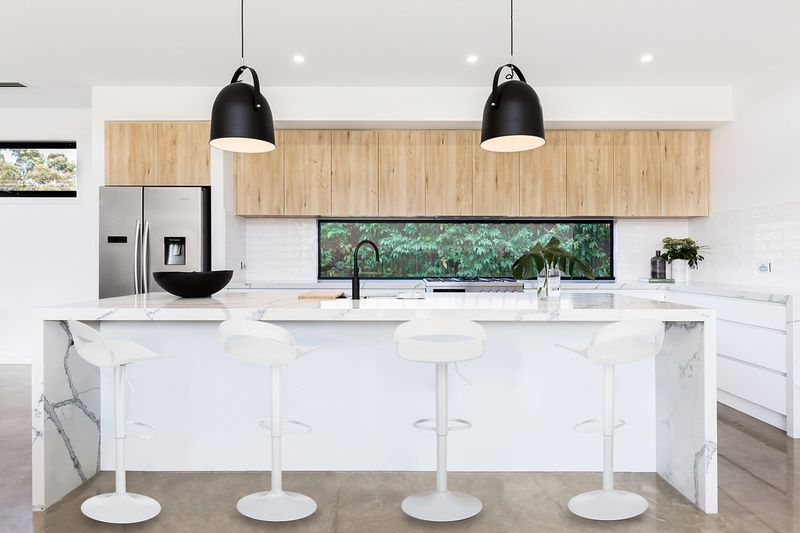 Stołek barowy Regulowany Nest Simplet biały zdjęcie 2