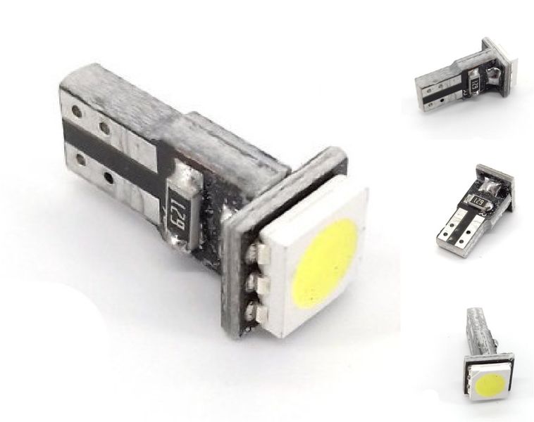 ŻARÓWKA LED 0,25W T5 12V biała 20lm kokpit, zegary zdjęcie 1