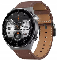 Smartwatch Męski ZAXER ZT3 PRO MAX Powiadomienia Ekran 1,39" Kroki +PASKI