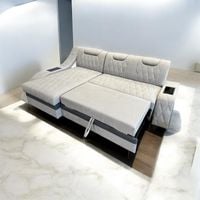 Luksusowy narożnik Comfort funkcja spania pojemnik LED USB wyprzedaż