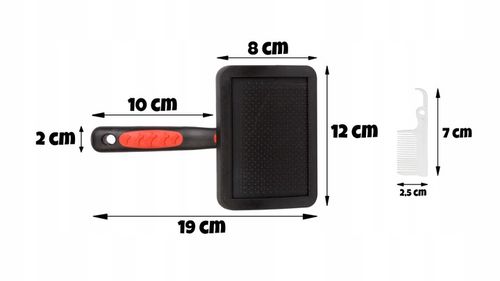 PUDLÓWKA Szczotka dla psa długowłosego CZARNA na Arena.pl