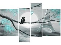 OBRAZ PTAKI ROMANTYCZNYM PARYŻU