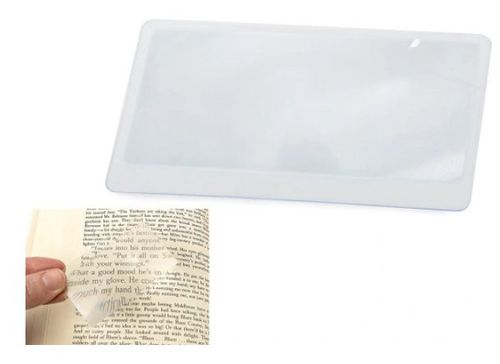LUPA WIZYTÓWKA SOCZEWKA FRESNELA KARTKA 85x55mm na Arena.pl