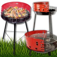 GRILL OGRODOWY WĘGLOWY DO OGRODU TARASU NA WĘGIEL SKŁADANY 33CM + RUSZT