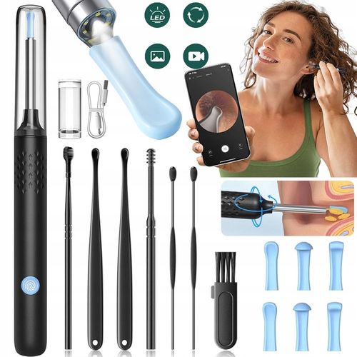 SMART OTOSKOP Z KAMERKĄ WIFI DO CZYSZCZENIA USZU NARZĘDZIA ZESTAW ENDOSKOP na Arena.pl