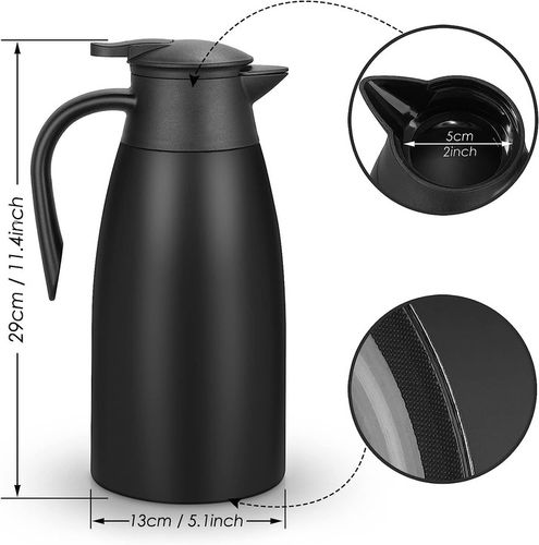 TERMICZNY CZAJNIK STALOWY 304 DUŻY OTWÓR ERGONOMICZNY UCHWYT na Arena.pl