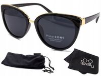 OKULARY PRZECIWSŁONECZNE DAMSKIE POLARYZACYJNE Z FILTREM UV400 KOCIE MODNE