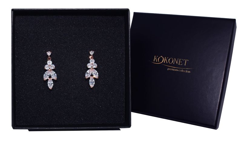 Kolczyki ślubne ASTRID rose KOKONET 8-0335 zdjęcie 1