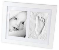 2 x RAMKA RĄCZKI STÓPKI DZIECKA Z GLINĄ ODLEW ODCISK BOBASA