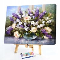 Malowanie Po Numerach Obraz 40X50Cm Kwiatowy Pejzaż