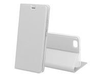 Etui Huawei P8 Lite srebrne  L