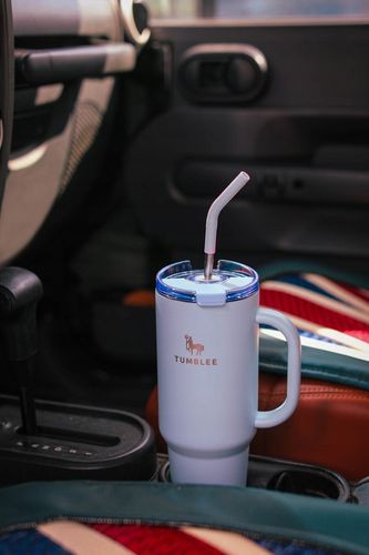 KUBEK TERMICZNY ZE SŁOMKĄ TERMOS Z UCHWYTEM NA HERBATĘ KAWĘ SZCZELNY 1200ML na Arena.pl