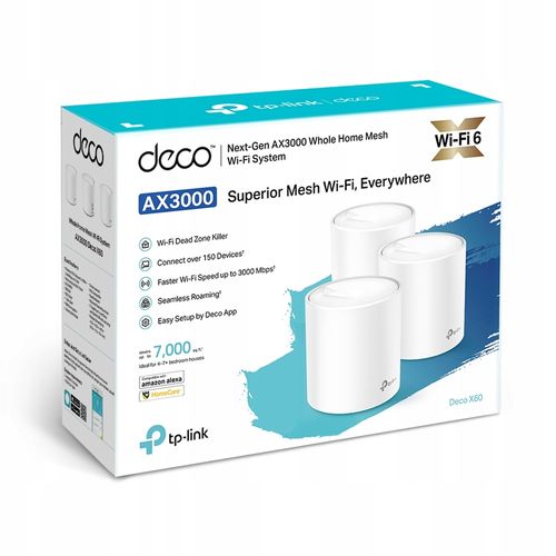 Router TP-LINK Deco X60 AX5400 (3 szt.) na Arena.pl