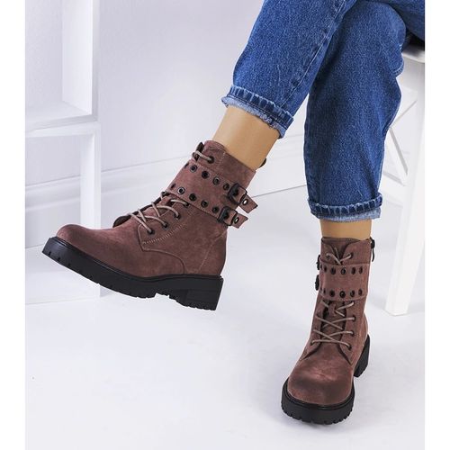 Brązowe traperki r.39 na Arena.pl