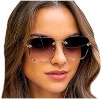 Okulary pilotki damskie kwadratowe cieniowane hot