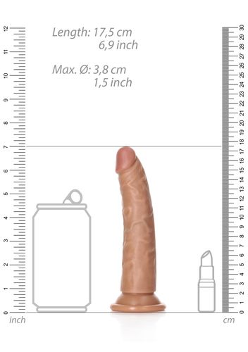 Slim Realistic Dildo With Suction Cup - 6""""/ 15,5 Cm na Arena.pl