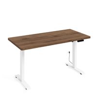 Biurko elektryczne BIMOTION 1S 140x70x3,2 73-120 cm biały/orzech