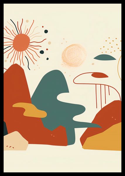 Plakat 70x100cm Kosmos Barw zdjęcie 2