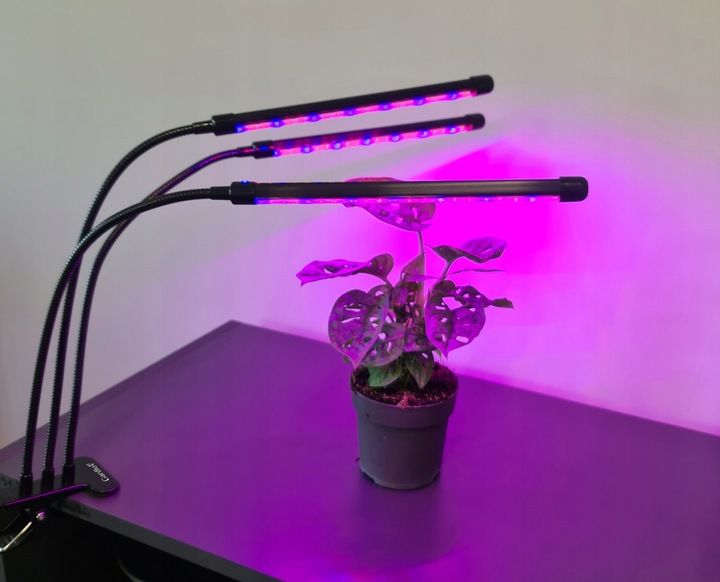 3 x Lampa do Wzrostu Roślin 60 LED Timer + Pilot zdjęcie 10