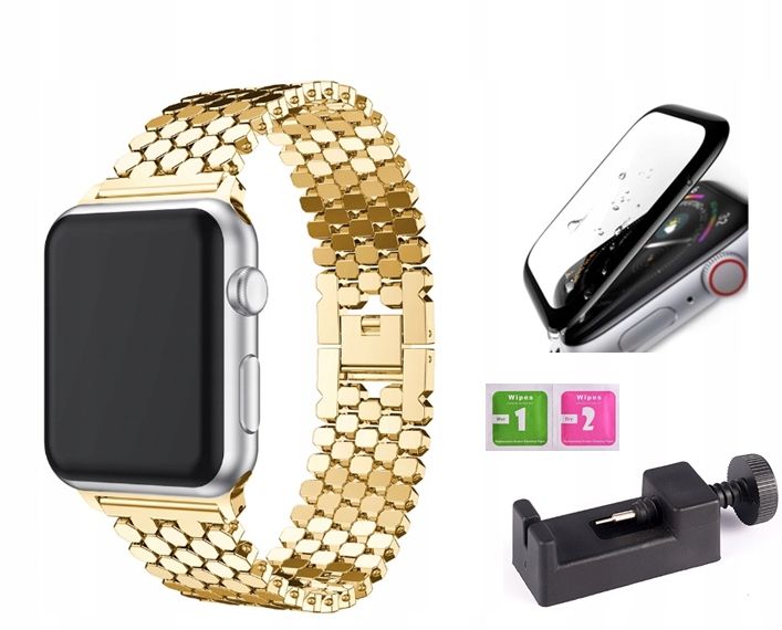 BRANSOLETKA PASEK DO APPLE WATCH 38/40/41/SE SZKŁO zdjęcie 1