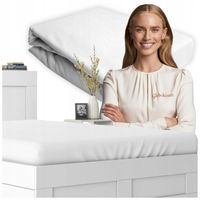 Prześcieradło Z Gumką 80x160 100% Bawełniane JERSEY Grube Polskie Biały