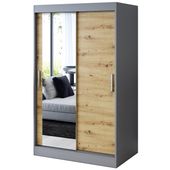 Szafa Przesuwna 120cm SOFIA Artisan Garderoba 2 wnętrza