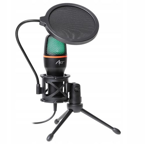 Mikrofon Do Komputera PC POJEMNOŚCIOWY USB LED RGB na Arena.pl