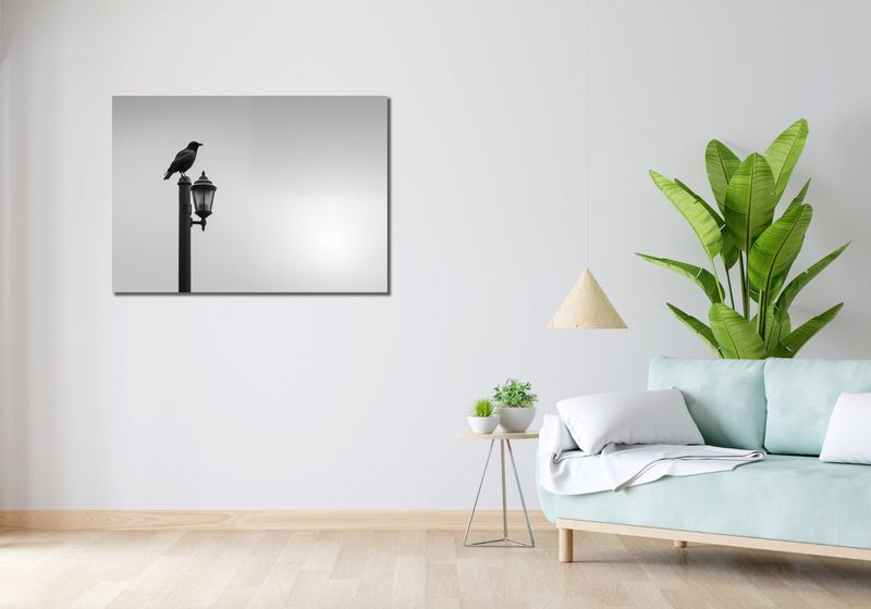 Obraz 100x70cm Samotny Postój Kruka zdjęcie 2