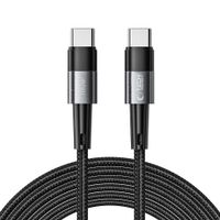 kabel przewód usb-c pd 100w 5a 3m - szary
