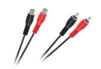 KPO2661-3 Kabel 2 x RCA wtyk - 2 x RCA gniazdo 3m