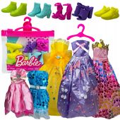 BUTY DLA LALKI BARBIE BRB ZESTAW BUCIKÓW UBRANKA SUKIENKI XL AKCESORIA