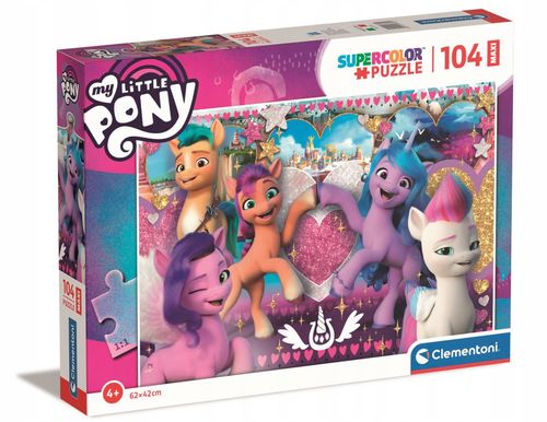 PUZZLE 104 MAXI MY LITTLE PONY CLEMENTONI 23764 na Arena.pl