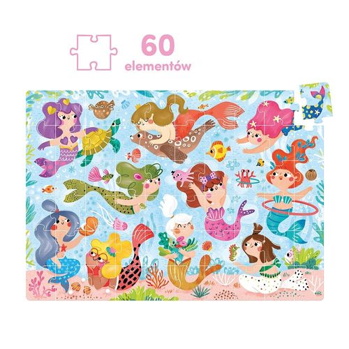 Puzzle 60 elementów Magiczne puzzle - Syrenki na Arena.pl