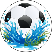 Opłatek na tort Urodziny Piłka Nożna Bramka Gol Klub Boisko Stadion