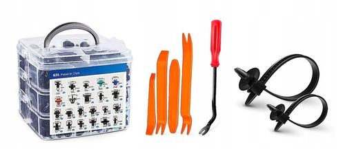 ZESTAW UNIWERSALNYCH SPINEK SAMOCHODOWYCH 635 SZT na Arena.pl