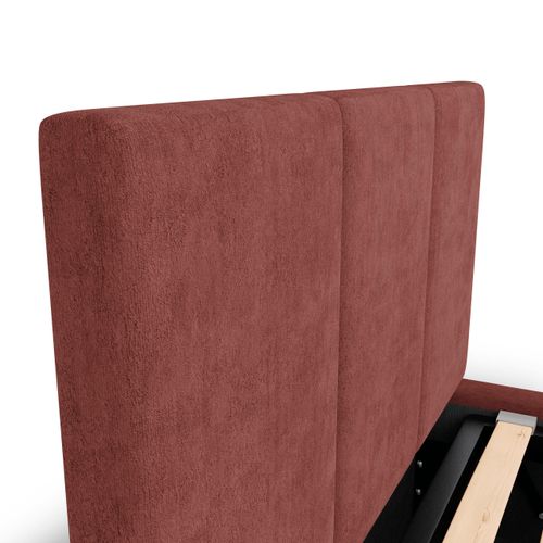 ŁÓŻKO POJEDYNCZE 90x200cm ŁÓŻKO TAPICEROWANE Z POJEMNIKIEM BRUDNY RÓŻ na Arena.pl