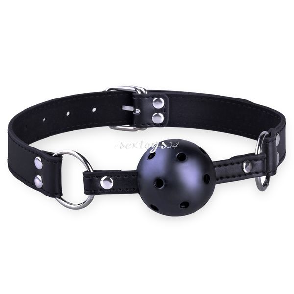 Knebel Z Kulką Na Skórzanym Pasie zdjęcie 1