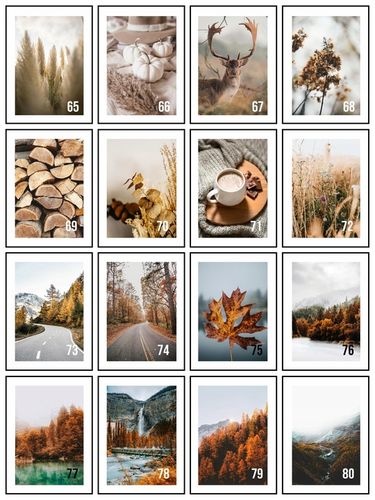 Obraz 30x40 Jesień Jesienne DUŻO WZORÓW plakaty dekoracja do salonu na Arena.pl