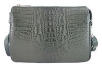Torebka damska z motywem CROCO - Zielona ciemna