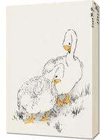 Obraz 40x60cm Duck and Young Grass, Kashu Vintage do Salonu