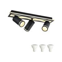 Lampa Sufitowa LED Czarna Regulowana GU10 3000K Ciepła Biel Reflektor