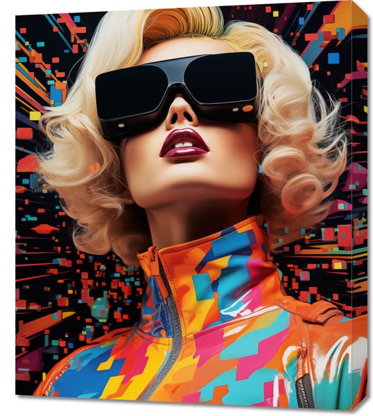 Obraz 60x70cm Retro Futuryzm zdjęcie 1