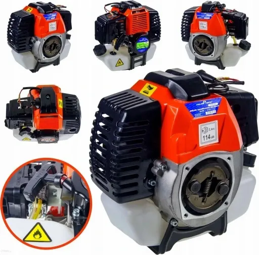 SILNIK DO KOSY SPALINOWEJ + RĄCZKA MANETKA + 2X OLEJ DEMON NAC PODKASZARKI zdjęcie 2