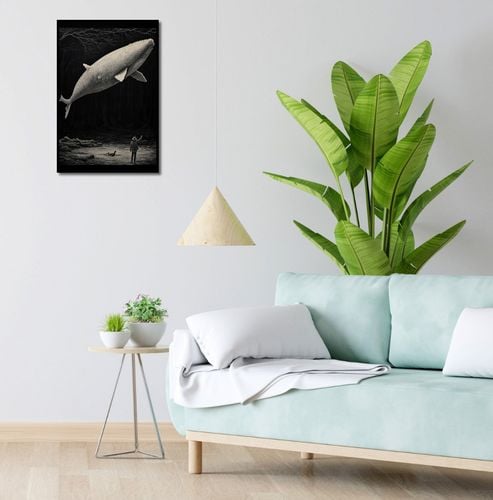 Plakat 40x60cm Biały Wieloryb na Arena.pl