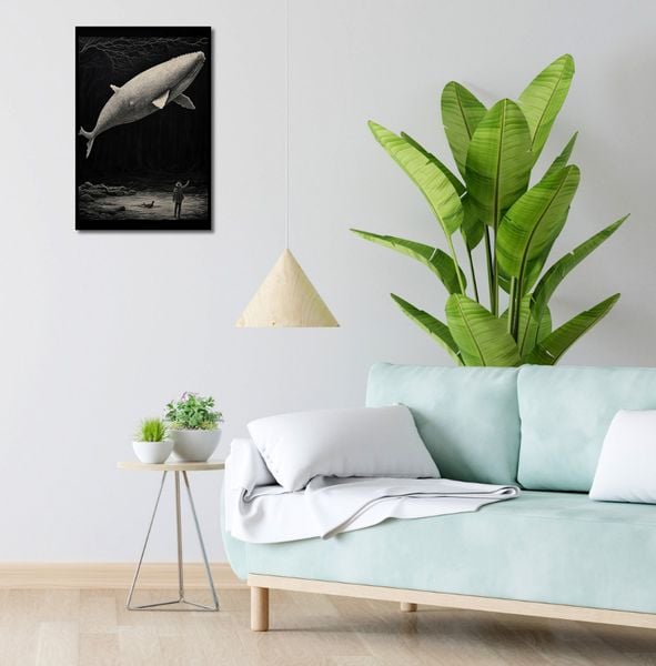 Plakat 40x60cm Biały Wieloryb zdjęcie 4